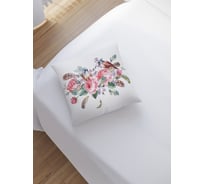 Наволочка декоративная JoyArty на молнии, чехол на подушку Птицы в пионах 45x45 см sl_30008