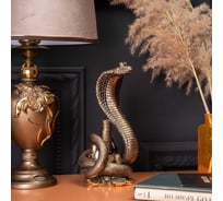 Скульптура BOGACHO Змея Кобра Астрид 22963/бронзовый