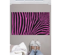 Коврик придверный в прихожую JOYARTY с принтом "Сказочная зебра", 45х75 см door_12965