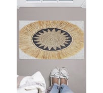 Коврик придверный в прихожую JOYARTY с принтом "Соломенное покрывало", 45х75 см door_413990