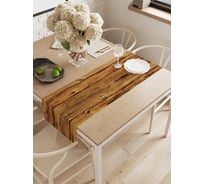 Дорожка водоотталкивающая на стол JoyArty Классический забор 145x40 см ptt_20390