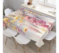 Прямоугольная водоотталкивающая скатерть JoyArty на стол Прекрасное цветение 120x145 tcox_sd1956_120x145