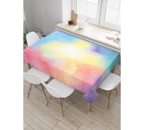 Прямоугольная водоотталкивающая скатерть JoyArty на стол Разноцветная туманность 145x180 tcox_29723_180x145