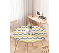 Скатерть на кухонный стол JoyArty Зигзаговые перемены, круглая на резинке, диаметр 75-100 см frtc_6933_120x120