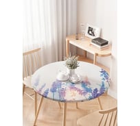 Скатерть на кухонный стол JoyArty Лавандовое утро, круглая на резинке, диаметр 75-100 см, серия 44993 frtc_422882_120x120