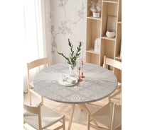 Скатерть на кухонный стол JoyArty Металлический орнамент, круглая на резинке, диаметр 105-120 см frtc_54207_140x140