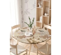 Скатерть на кухонный стол JoyArty Письмо из прошлого, круглая на резинке, диаметр 105-120 см, серия 44993 frtc_422934_140x140