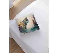 Наволочка декоративная на молнии, чехол на подушку JoyArty "Одинокий волк” 45x45 см, серия Мужские праздники sl_430050