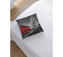 Декоративная наволочка на молнии JoyArty Автобусы Лондона 45x45 см sl_27936