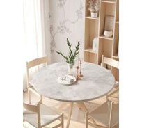 Скатерть на кухонный стол JoyArty Серая мраморная поверхность, круглая на резинке, диаметр 105-120 см frtc_37015_140x140