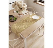 Водоотталкивающая дорожка на стол JoyArty Золотистый перелив 145x40 см ptt_13535