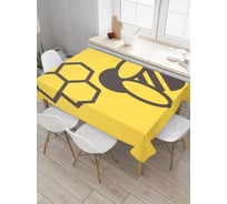 Прямоугольная водоотталкивающая скатерть на стол JoyArty Геометрическая пчела 120x145 см tcox_84746_120x145