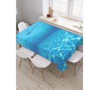 Прямоугольная водоотталкивающая скатерть на стол JoyArty Чистейшее море 120x145 см tcox_18973_120x145