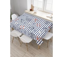 Прямоугольная тканевая скатерть на стол с рисунком JoyArty Морской сюжет 145х180 см tc_2857_180x145