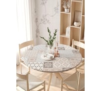 Скатерть на кухонный стол JoyArty Орнамент из плитки, круглая, на резинке, диаметр 105-120 см frtc_15422_140x140