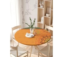 Скатерть на кухонный стол JoyArty Коллекция мини мандалы, круглая, на резинке, диаметр 105-120 см frtc_58095_140x140