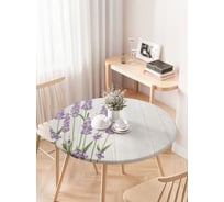 Скатерть на кухонный стол JoyArty Лаванда у забора, круглая, на резинке, диаметр 75-100 см frtc_62730_120x120
