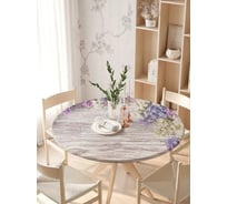 Скатерть на кухонный стол JoyArty Цветущая сирень, круглая, на резинке, диаметр 105-120 см frtc_20365_140x140