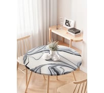 Скатерть на кухонный стол JOYARTY "Мрамор скинали", круглая на резинке, диаметр 75-100 см frtc_37024_120x120