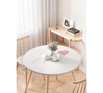 Скатерть на кухонный стол JOYARTY "Сердце в руках", круглая на резинке, диаметр 75-100 см, серия День влюбленных и семьи frtc_422677_120x120