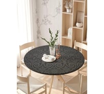 Скатерть на кухонный стол JOYARTY "Роскошь ампира", круглая на резинке, диаметр 105-120 см frtc_32846_140x140