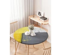 Скатерть на кухонный стол JOYARTY "Лоскутный гранж", круглая на резинке, диаметр 75-100 см frtc_34712_120x120