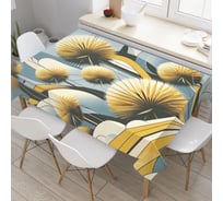 Прямоугольная тканевая скатерть на стол с рисунком JoyArty "Цветут одуванчики" 120 на 145 см tc_429846_120x145