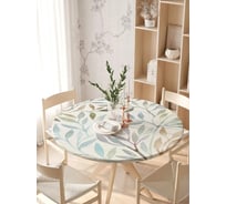 Скатерть на кухонный стол JoyArty "Изгибы растений", круглая на резинке, диаметр 105-120 см frtc_78162_140x140