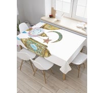 Прямоугольная водоотталкивающая скатерть на стол JoyArty "Рамадан Карим" 120x145 tcox_13134_120x145