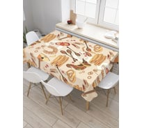 Прямоугольная тканевая скатерть на стол с рисунком JoyArty "Скоро Масленица" 145 на 180 см tc_378850_180x145