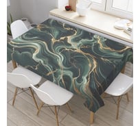 Прямоугольная тканевая скатерть на стол с рисунком JoyArty "Разводы в мраморе" 120 на 145 см tc_sd1734_120x145