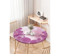 Скатерть на кухонный стол JoyArty "Веточки орхидеи", круглая на резинке, диаметр 75-100 см frtc_31660_120x120