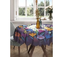 Круглая скатерть на стол с принтом JoyArty 150x150 см, серия 8 марта rtcf01_430094_150x150