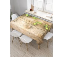 Прямоугольная тканевая скатерть на стол с рисунком JoyArty "Хмель на стене" 120 на 145 см tc_93781_120x145