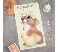 Полотенце Этель "Зайчик с ромашками" 40x70 см, 100% хл, саржа 190 г/м2 9215905