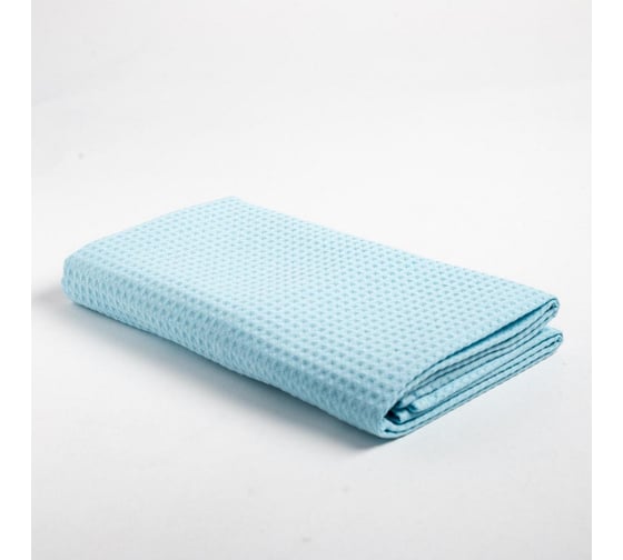 Полотенце вафельное Этель 70х140 см. цв.небесный, 100% хл, пл 240 г/м2 6250179 1