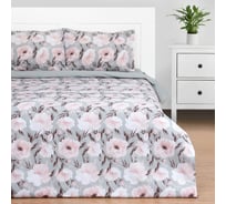 Комплект постельного белья Этель 1.5сп Peonies 143х215см, 150х214см, 50х70см-2 шт, поплин, 125 г/м2 7963658
