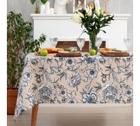 Скатерть Доляна Blooming garden 144x220см, 100% хлопок, 164 г/м2 7533948