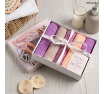 Набор махровых салфеток Этель Sweet home 30x30 см -5шт, 100% хл, 340гр/м2 5374124