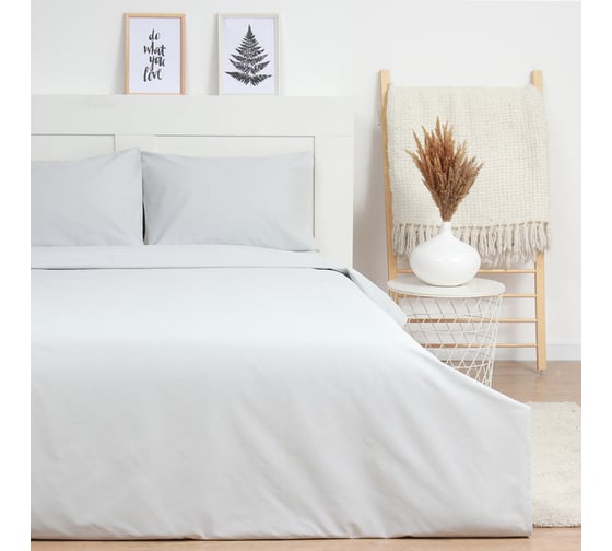 Комплект постельного белья LoveLife 2 спальный, Summer rain 175х215см, 200х225см, 50х70см-2шт, 100% хлопок, сатин, 125г/м 10366269 1