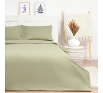Комплект постельного белья LoveLife евро Ripe olive 200х217см, 225х240см, 50х70см-2шт, 100% хлопок, сатин, 125г/м² 10366223