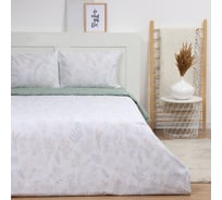 Комплект постельного белья LoveLife евро Ветки, 200х217см, 225х240см, 50х70см-2шт, 100% хлопок, сатин, 125г/м² 10283971