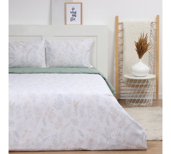 Комплект постельного белья LoveLife евро Ветки, 200х217см, 225х240см, 50х70см-2шт, 100% хлопок, сатин, 125г/м² 10283971 1