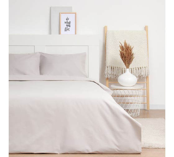 Комплект постельного белья LoveLife евро Silver garden 200х217см, 225х240см, 50х70см-2шт, 100% хлопок, сатин, 125г/м² 10366256
