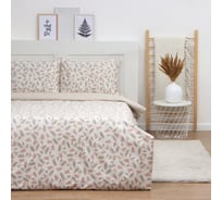 Комплект постельного белья LoveLife 1,5 спальный, Акация 143х215см, 150х225см, 50х70см-2шт, 100% хлопок сатин, 125г/м² 9861622