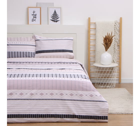 Комплект постельного белья LoveLife 2 спальный, Этника 175х215см, 200х225см, 50х70см-2шт, 100% хлопок, сатин, 125г/м 10277916