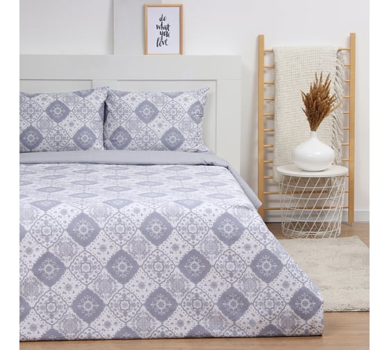 Комплект постельного белья LoveLife 1,5 спальный, Уют, 143х215см, 150х225см, 50х70см-2шт, 100% хлопок, сатин, 125г/м² 10283985 1