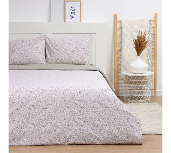 Комплект постельного белья LoveLife 2 спальный, Line, 175х215см, 200х225см, 50х70см-2шт, 100% хлопок, сатин, 125г/м² 10283976 1