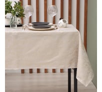 Скатерть Этель золото 140х220 ±5 см, 100% п/э, 180гр/м2 10100588