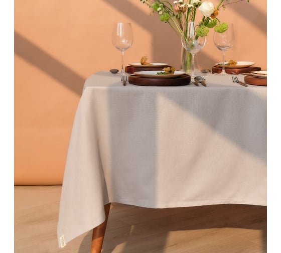 Скатерть Этель Calm 110x146 см, 100% хл, рогожка 186 г/м2 9590608 1